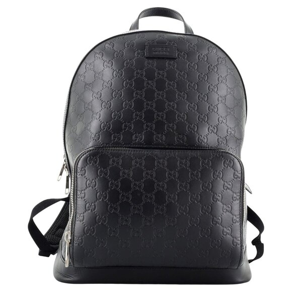 Signature Pocket Backpack Guccissima Leather Large - Picture 1 of 1